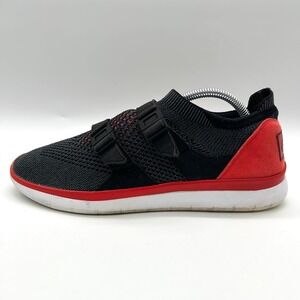 Nike Air Sockracer Flyknit Black Red Training Shoes Strap Sneakers Athletic Mens